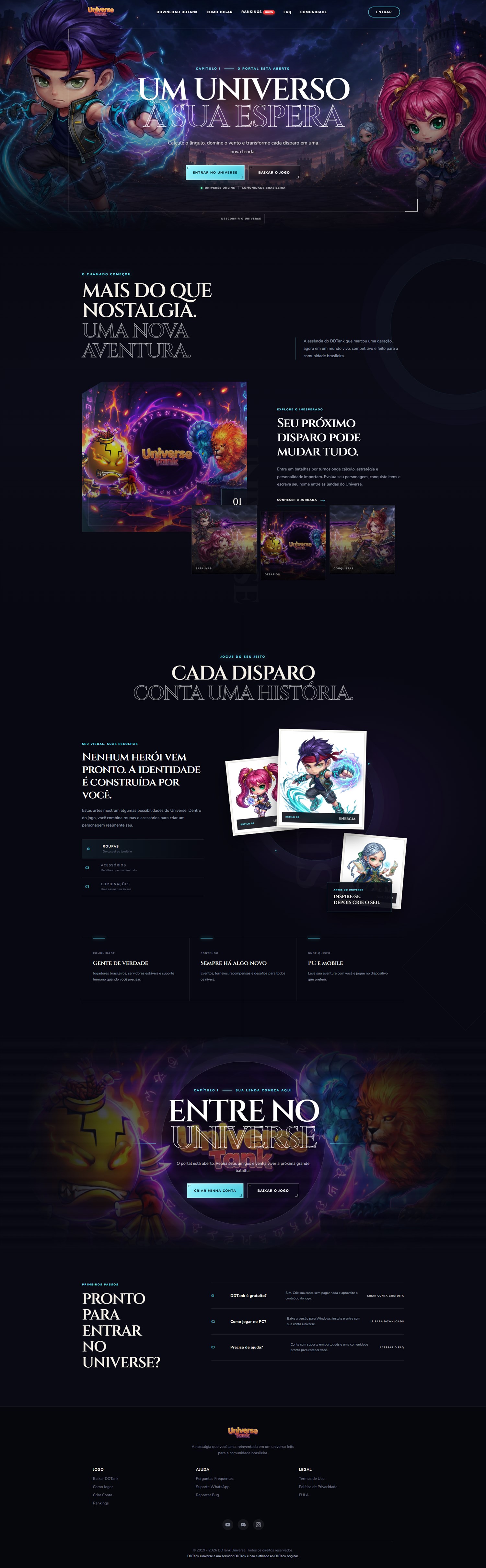 Print completo do site DDTank Universe